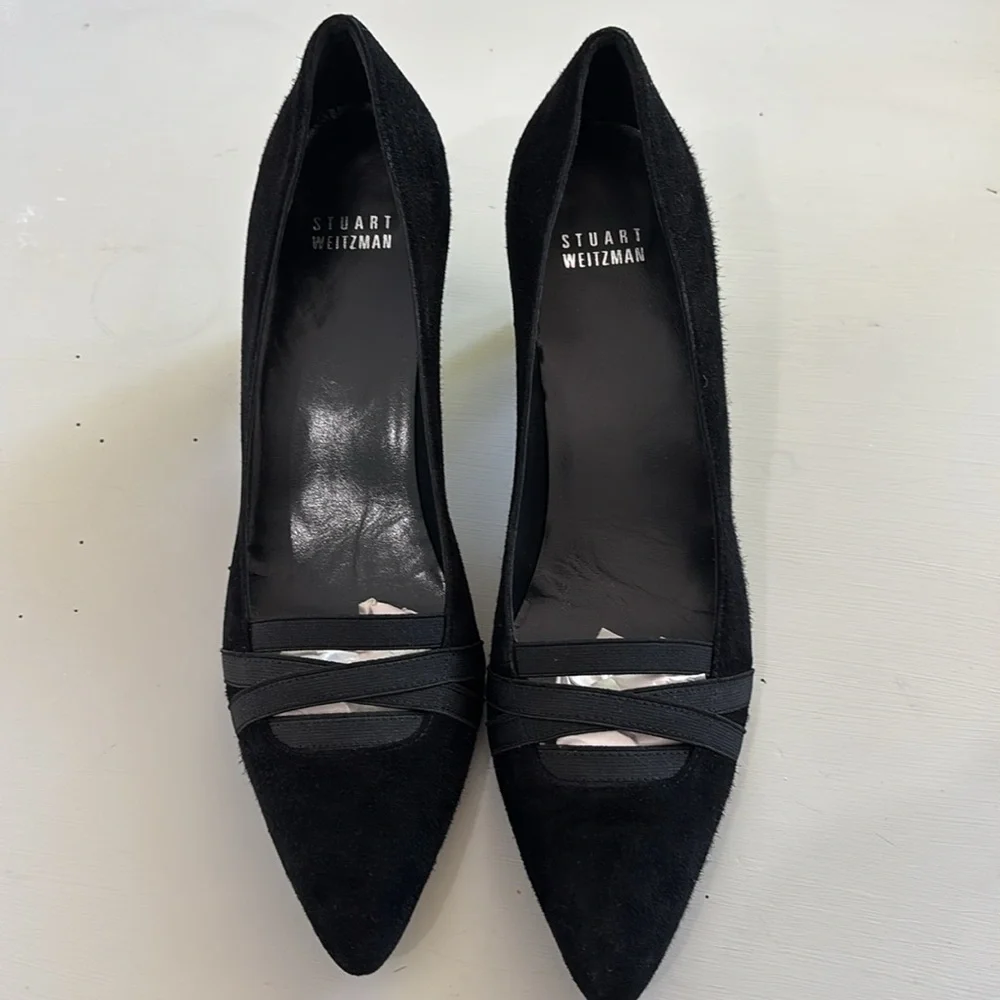 Stuart Weitzman Black Women's suede‎ classic pumps Size 8.5N